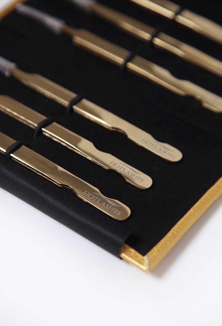 Lash Tweezers: Gold Series Tweezer Kit